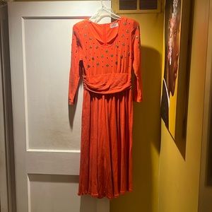 Studio Narducci, size 14, orange dress with pockets